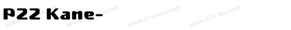 P22 Kane字体转换